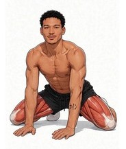 Illustration of the Frog Stretch