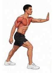 Illustration of the Doorway Pec Stretch
