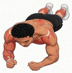 Illustration of the Forearm Plank